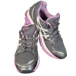 ASICS Gel Nimbus 13 Women's Running Shoes Gray Purple Athletic Sneakers Size 9